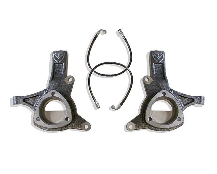701345 – MAXTRAC Spindle, 4-1/2 Inch Lift Steel With 2 Knuckles And Brake Line Extensions